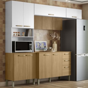Cozinha 4 Pecas Urbane 260 cm Freijo Supremo Cp Ripado Freijo KTP