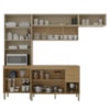 Cozinha 4 Pecas Urbane 260 cm Freijo Vanilla Cp Ripado Freijo KTP