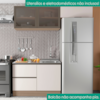 Cozinha Armario 3 Peças Balcao Para Pia Etna Carvalho Oak Off White POLIMAN