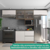 Cozinha Armario 5 Peças Balcao Para Pia Etna Carvalho Oak Off White POLIMAN