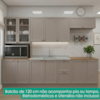 Cozinha Armario 6 Peças Balcao Pia Sem Tampo 270 cm Unna Gris POLIMAN