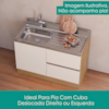 Cozinha Armario 7 Peças 258 cm Balcao Para Pia Etna Carvalho Oak Off White POLIMAN