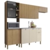 Cozinha Balcao Pia 251 cm MDF Vert Plus Freijo Freijo Soft KTP
