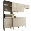 Cozinha Balcao Pia 251 cm MDF Vert Plus Freijo Soft KTP