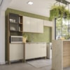 Cozinha Balcao Pia 251 cm MDF Vert Plus Freijo Soft KTP