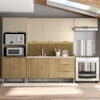 Cozinha Balcao Pia Glam Freijo Vanilla Cp Ripado Freijo KTP