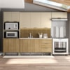 Cozinha Balcao Pia Glam Freijo Vanilla Cp Ripado Freijo KTP