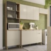 Cozinha Balcao Tampo 251 cm MDF Vert Plus Freijo Soft KTP