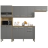 Cozinha Com Balcao Versalhes 251 cm Freijo Gris KTP