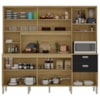 Cozinha Compacta 10P 2G 222 cm Intense Freijo Nero KTP