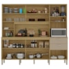 Cozinha Compacta 10P 2G 222 cm Intense Freijo Vanilla KTP