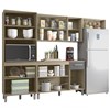 Cozinha Compacta 12 Portas SINTCZ2 Oak Grafite PLN
