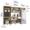 Cozinha Compacta 12 Portas SINTCZ2 Oak Off White PLN