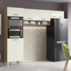 Cozinha Compacta 197cm 6 Portas Atacama Off White Armoveis