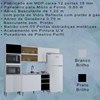 Cozinha Compacta 205 cm Com Balcao Pia Branco Preto POQQ