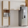 Cozinha Compacta 5 Portas Juma 210 cm Atacama Off White ARMoveis