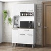 Cozinha Compacta 6 Portas 1 Gaveta 91CM 15013 Branco PLN