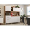Cozinha Compacta 6 Portas 2 Gavetas Selecta 96211 Amendola Branco Demobile