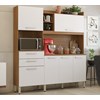 Cozinha Compacta 6 Portas 2 Gavetas Selecta 96211 Amendola Branco Demobile