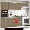 Cozinha Compacta 6 Portas 260CM 10001 Carvalho Oak PLN