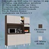 Cozinha Compacta 6 Portas 439 Chocolate Off White POQQ