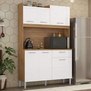 Cozinha Compacta 6 Portas Iris 91621 Amendola Branco Demobile