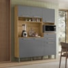 Cozinha Compacta 6P 2G 161 cm Montesa Freijo Gris KTP