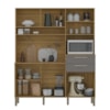 Cozinha Compacta 6P 2G 161 cm Montesa Freijo Gris KTP