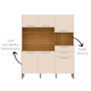 Cozinha Compacta 6P 2G 161 cm Montesa Freijo Soft KTP