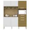 Cozinha Compacta 6P 2G 161 cm Montesa Freijo Supremo Cp Ripado Freijo KTP