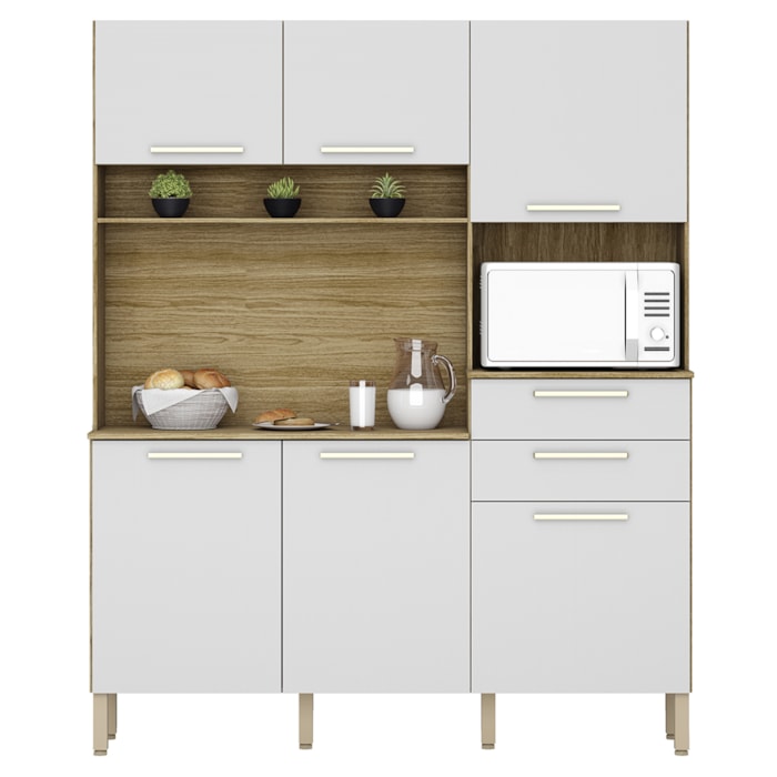 Cozinha Compacta 6P 2G 161 cm Montesa Freijo Supremo KTP