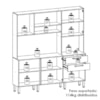 Cozinha Compacta 6P 2G 180 cm Ferrara Freijo Gris KTP