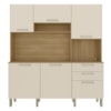 Cozinha Compacta 6P 2G 180 cm Ferrara Freijo Soft KTP