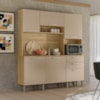 Cozinha Compacta 6P 2G 180 cm Ferrara Freijo Vanilla KTP