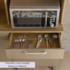 Cozinha Compacta 6P 2G 180 cm Ferrara Freijo Vanilla KTP