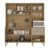 Cozinha Compacta 6P 2G 180 cm Ferrara Freijo Vanilla KTP
