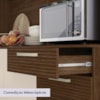 Cozinha Compacta 6P 2G 180 cm Ferrara Nogueira Off White Cp Ripado KTP