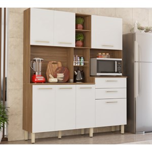 Cozinha Compacta 7 Portas 2 Gavetas Encanto 97201 Amendola Branco Demobile