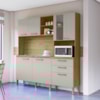 Cozinha Compacta 7P 2G 182 cm Mega Freijo Soft KTP