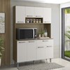 Cozinha Compacta 8 Portas 1 Gaveta 120CM 15011 Oak Off White PLN