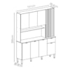 Cozinha Compacta 8P 1G 161 cm Slow Freijo Vanilla Cp Riscatto Freijo KTP