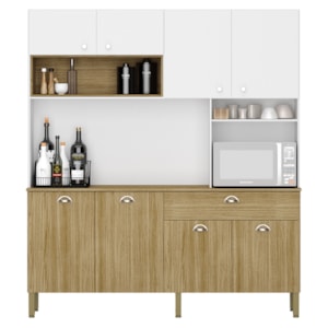 Cozinha Compacta 8P 1G 182 cm Core Freijo Supremo KTP