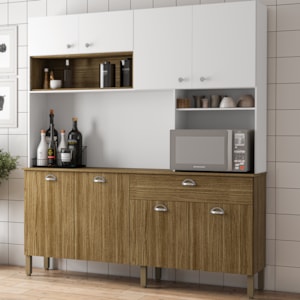 Cozinha Compacta 8P 1G 182 cm Core Freijo Supremo KTP