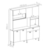 Cozinha Compacta 8P 1G 182 cm Core Freijo Supremo KTP