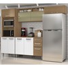 Cozinha Compacta 9 Portas 2 Gavetas Aspen J00280 Carvalho Branco PLN