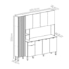 Cozinha Compacta 9P 1G 201 cm Pulse Freijo Artico Cp Riscatto Freijo KTP
