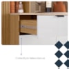 Cozinha Compacta 9P 1G 201 cm Pulse Freijo Artico Cp Riscatto Freijo KTP