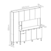 Cozinha Compacta 9P 1G 201 cm Pulse Freijo Soft KTP