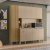 Cozinha Compacta 9P 1G 201 cm Pulse Freijo Vanilla Cp Riscatto Freijo KTP