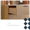Cozinha Compacta 9P 1G 201 cm Pulse Freijo Vanilla Cp Riscatto Freijo KTP